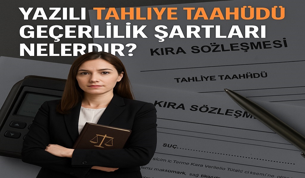 Yazılı tahliye taahhüdü geçerlilik şartları nelerdir?