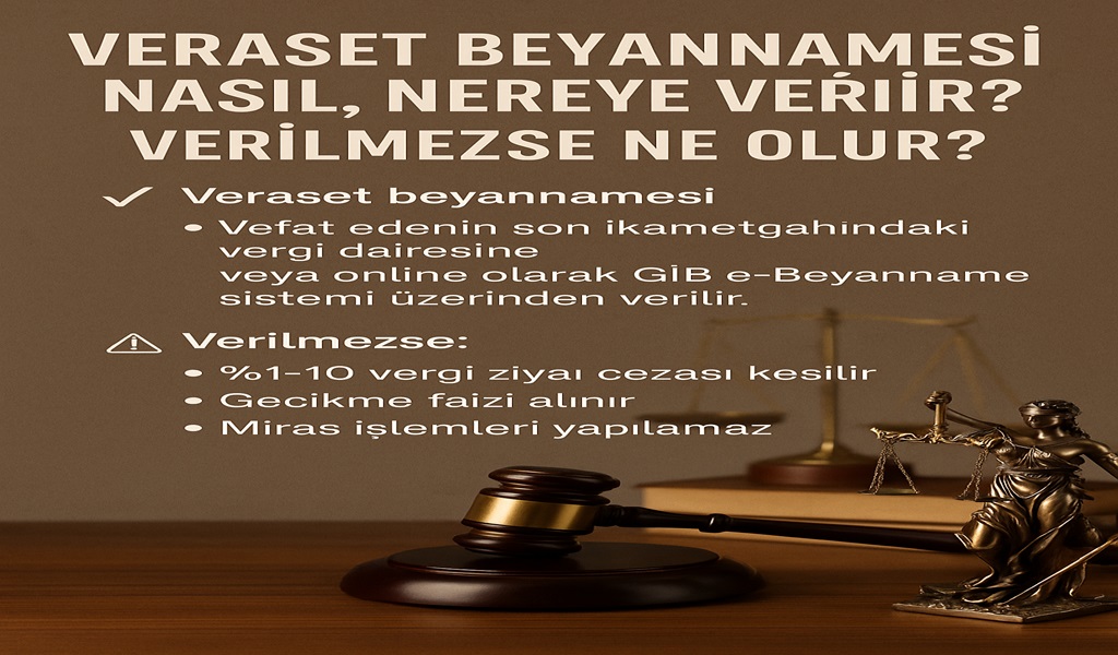Veraset Beyannamesi Nasıl Nereye Verilir? Verilmezse Ne Olur?