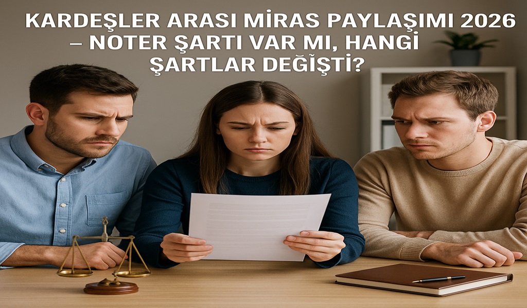 Kardeşler Arası Miras Paylaşımı 2026 – Noter Şartı Var mı, Hangi Şartlar Değişti?