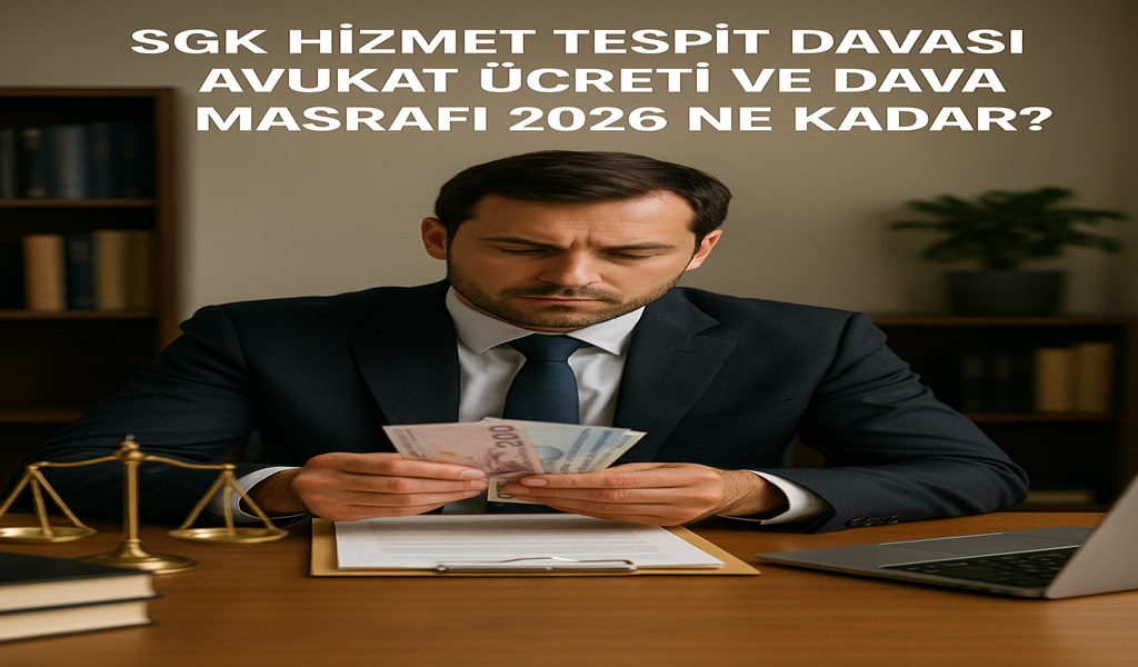 SGK Hizmet Tespit Davası Avukat Ücreti ve Dava Masrafı 2026 Ne Kadar?