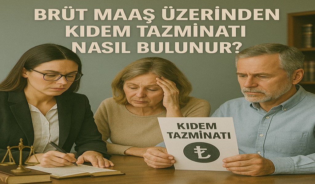 Brüt maaş üzerinden kıdem tazminatı nasıl bulunur?