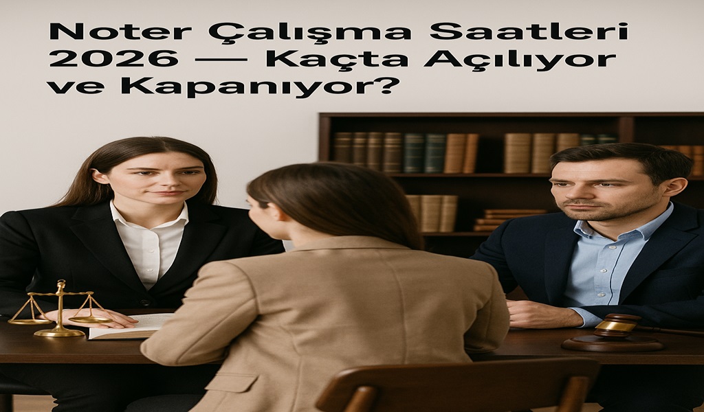 Noter Çalışma Saatleri 2026 — Kaçta Açılıyor ve Kapanıyor?