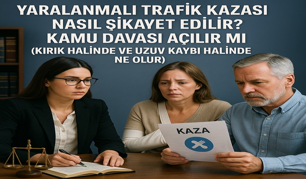 Yaralanmalı Trafik Kazası Nasıl Şikâyet Edilir? Kamu Davası Açılır Mı?