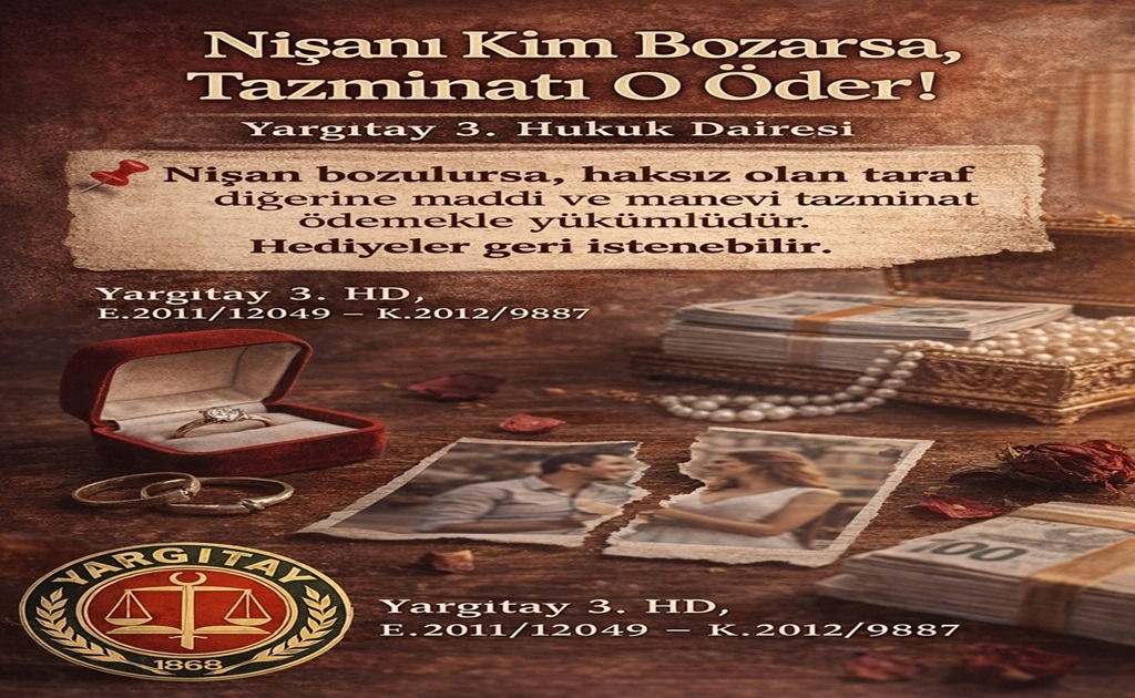 Nişan bozulunca Tazminat ve Hediyeler geri alınır mı?