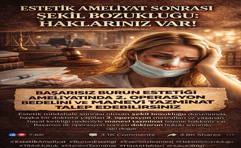 Estetik Ameliyat Sonrası Şekil Bozukluğu: DİKKAT: Haklarınız Var!