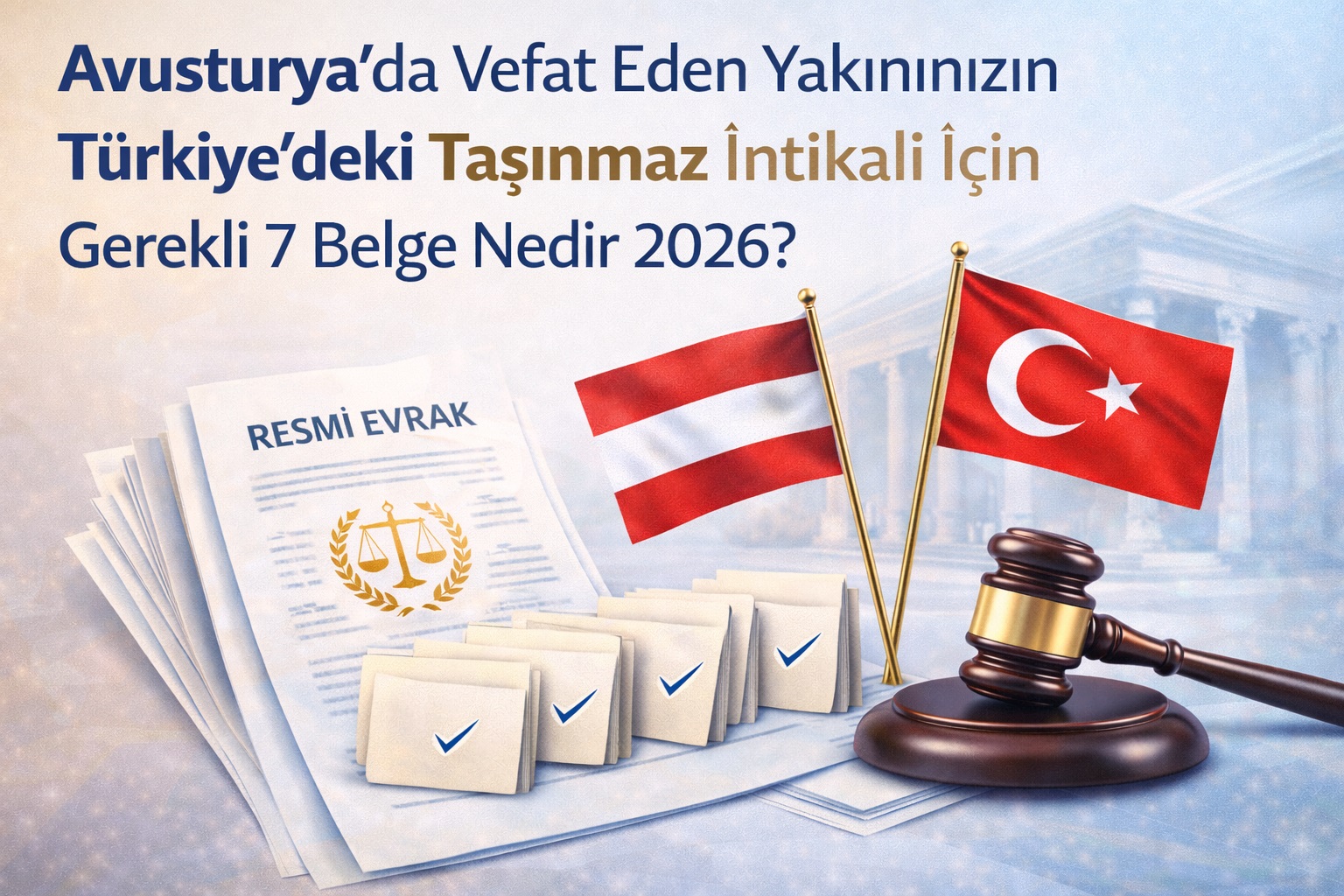 Avusturya’da Vefat Eden Yakınınızın Türkiye’deki Taşınmaz İntikali İçin Gerekli 7 Belge Nedir 2026?