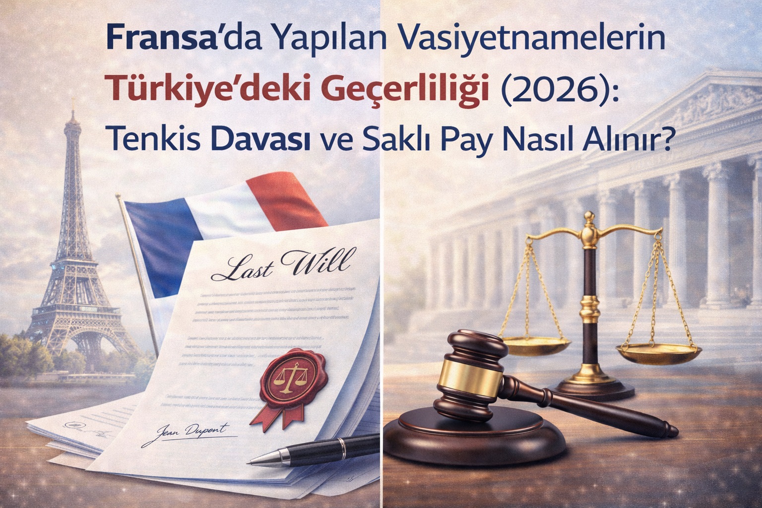 Fransa’da Yapılan Vasiyetnamelerin Türkiye’deki Geçerliliği (2026): Tenkis Davası ve Saklı Pay Nasıl Alınır?
