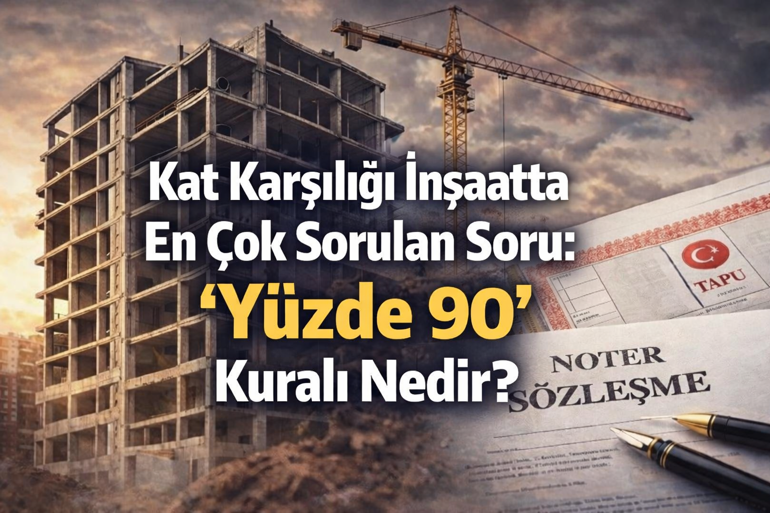 Kat Karşılığı Sözleşmede Kritik Eşik: Yüzde 90 Olduysa Tapu Gider mi?