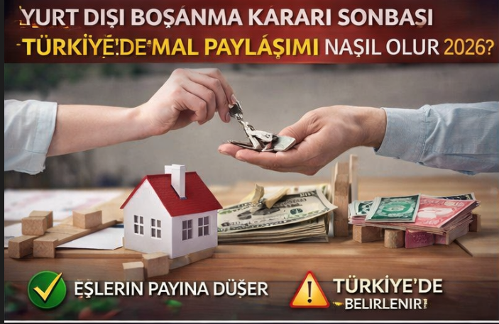 Yurt Dışı Boşanma Kararı Sonrası Türkiye'de Mal Paylaşımı Nasıl Olur 2026?