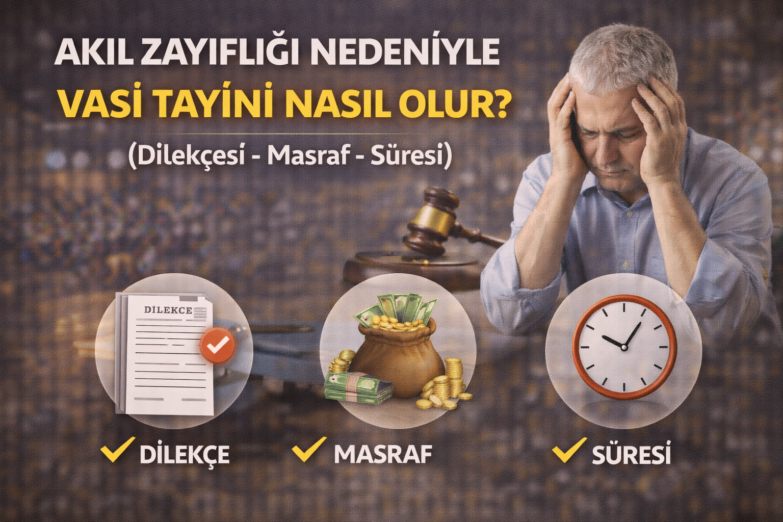 Akıl Zayıflığı Nedeniyle Vasi Tayini Nasıl Olur? (Dilekçesi - Masraf - Süresi)