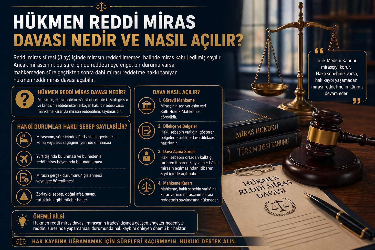 Hükmen Reddi Miras Davası Nedir ve Nasıl Açılır?