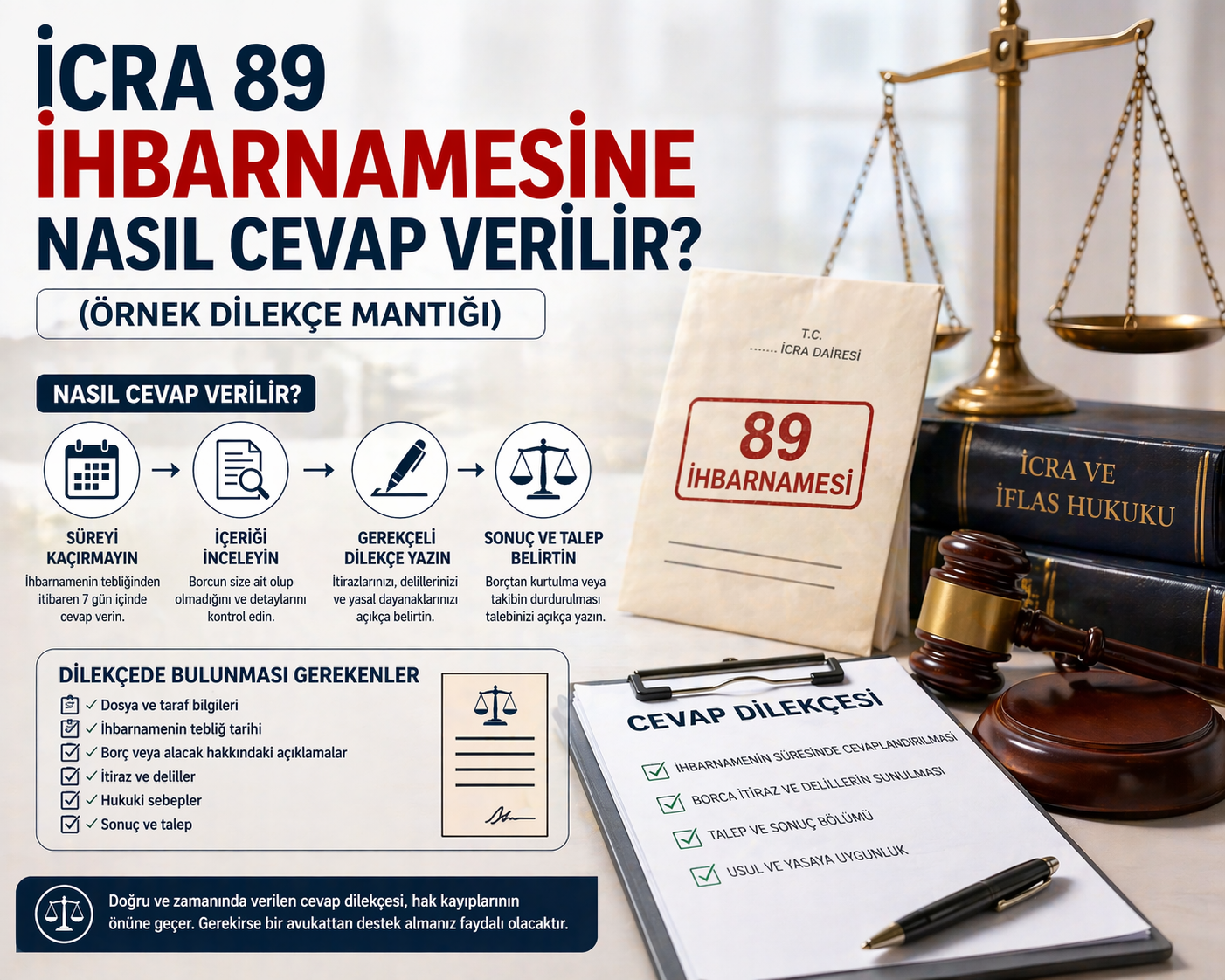 İcra 89 İhbarnamesine Nasıl Cevap Verilir?
