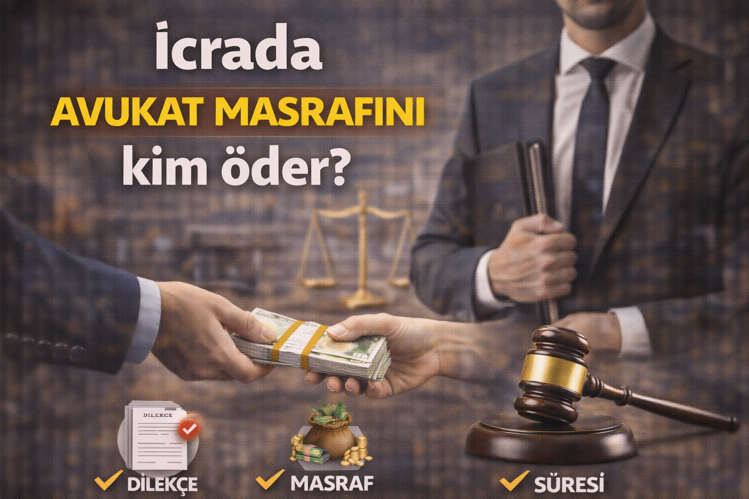 icra dosyası avukat masrafını kim öder