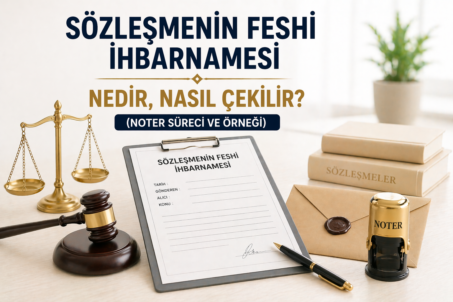 Sözleşmenin Feshi İhbarnamesi Nedir, Nasıl Çekilir? Noter Süreci ve Örnek