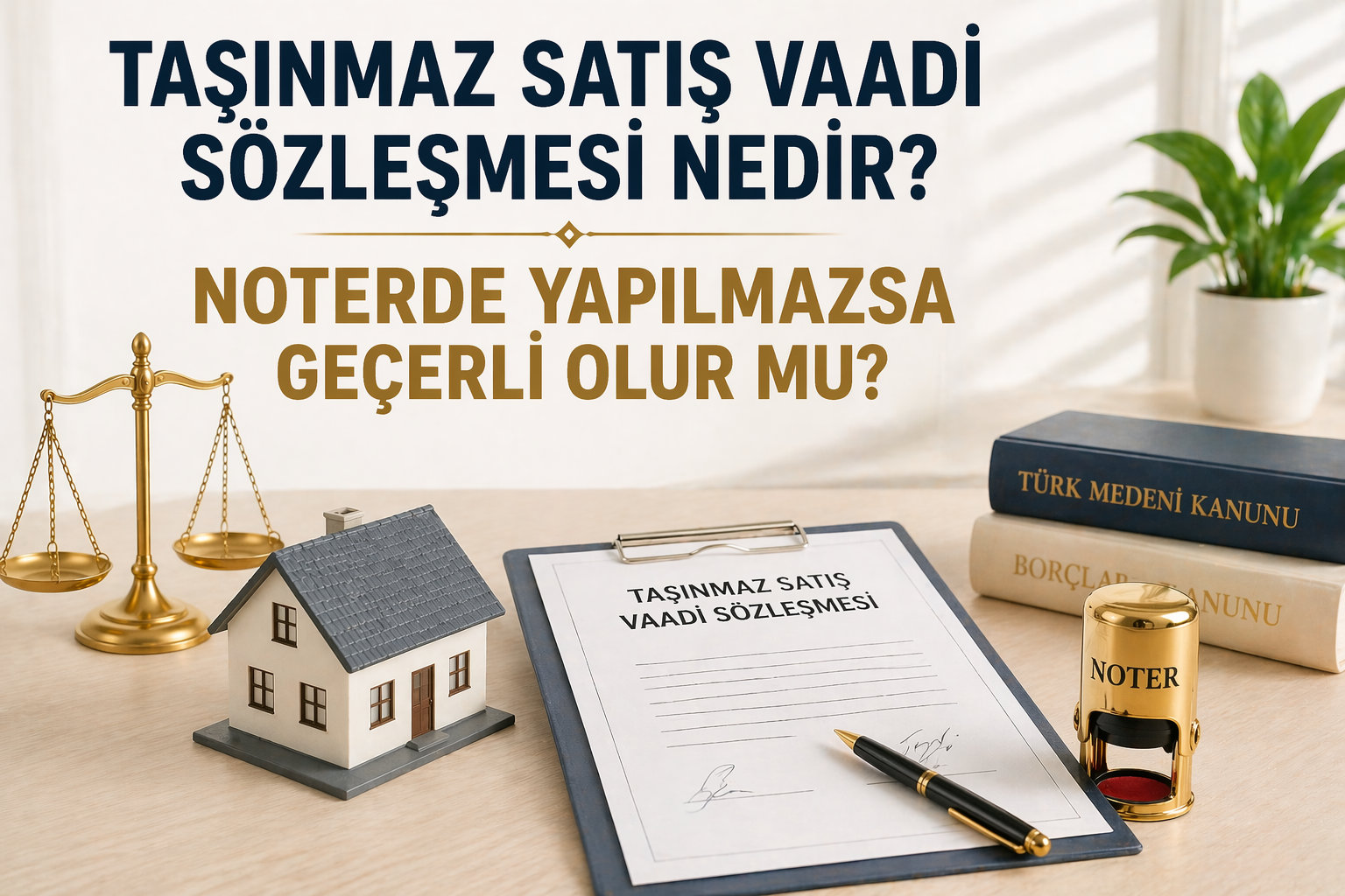 Taşınmaz Satış Vaadi Sözleşmesi Nedir? Noterde Yapılmazsa Geçerli Olur mu?