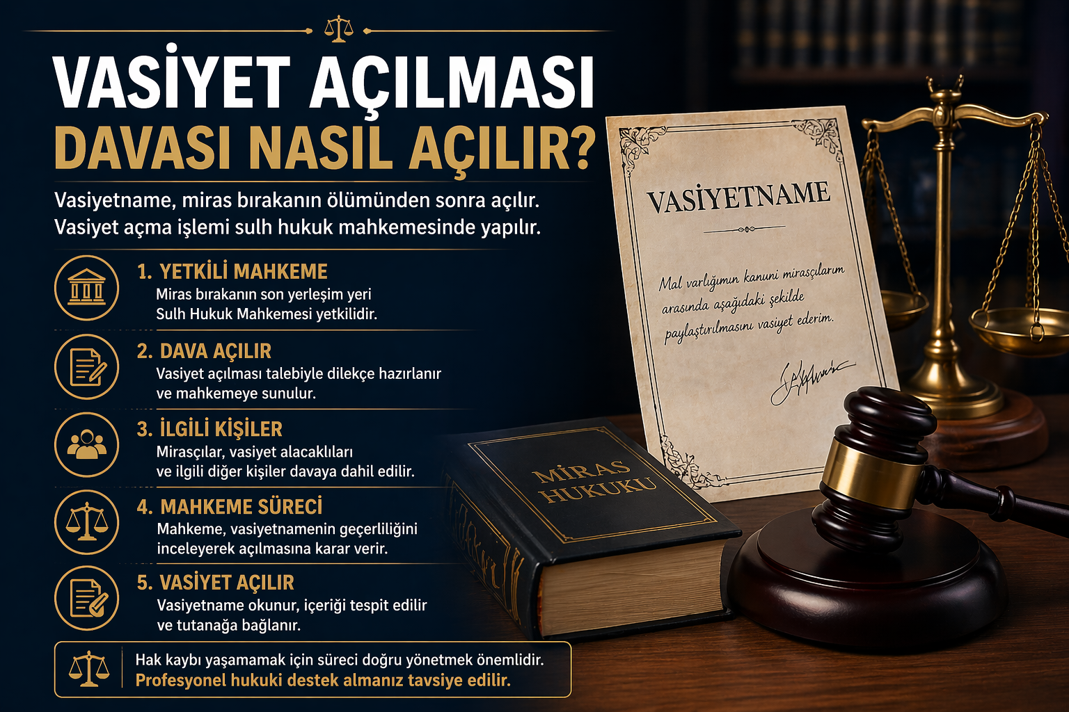 Vasiyetin Açılması Davası