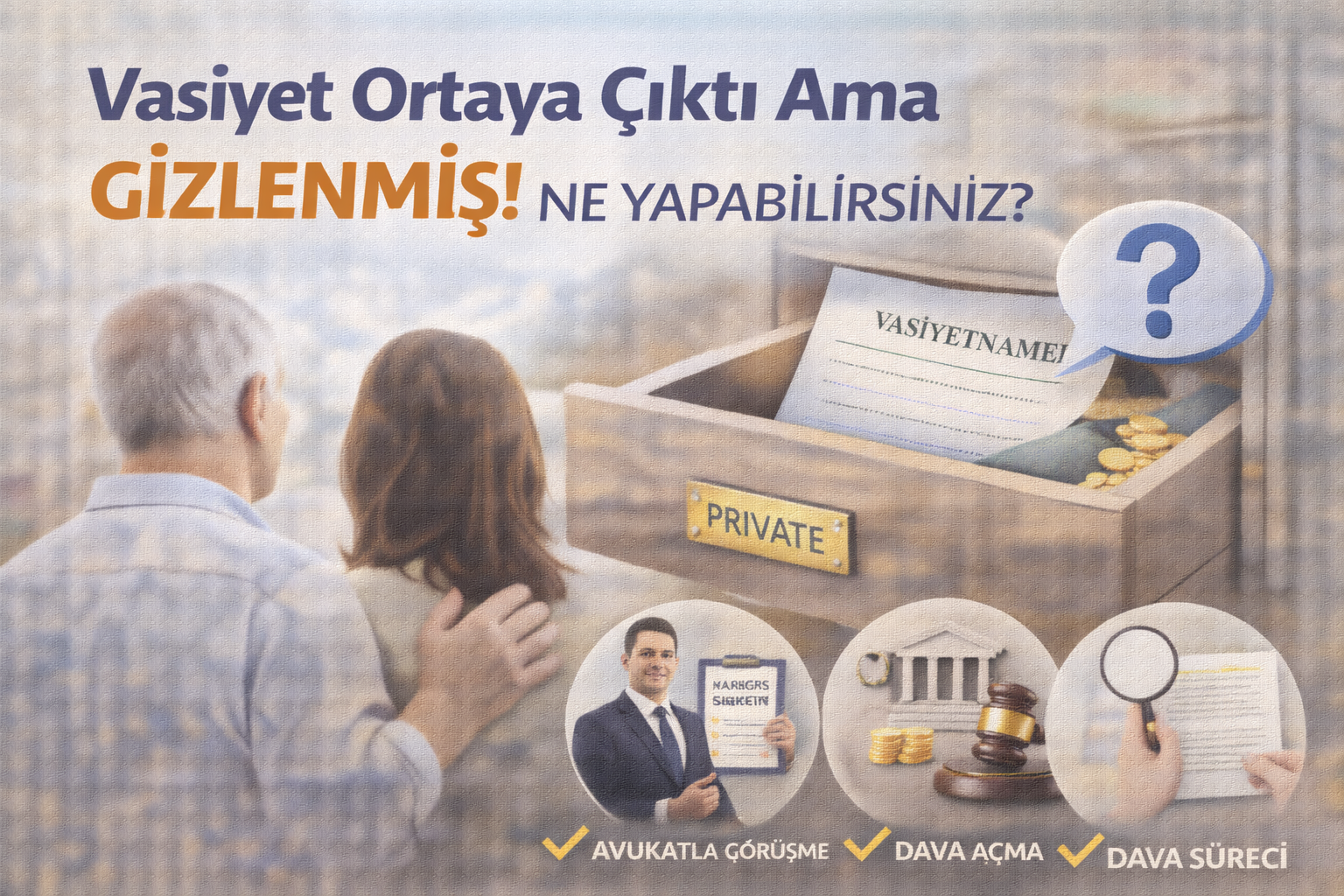 Vasiyet Ortaya Çıktı Ama Gizlenmiş! Ne Yapabilirsiniz?